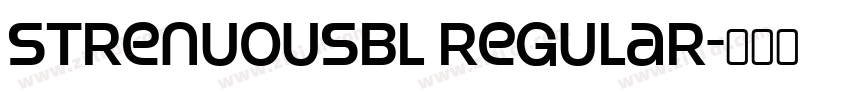 StrenuousBl Regular字体转换